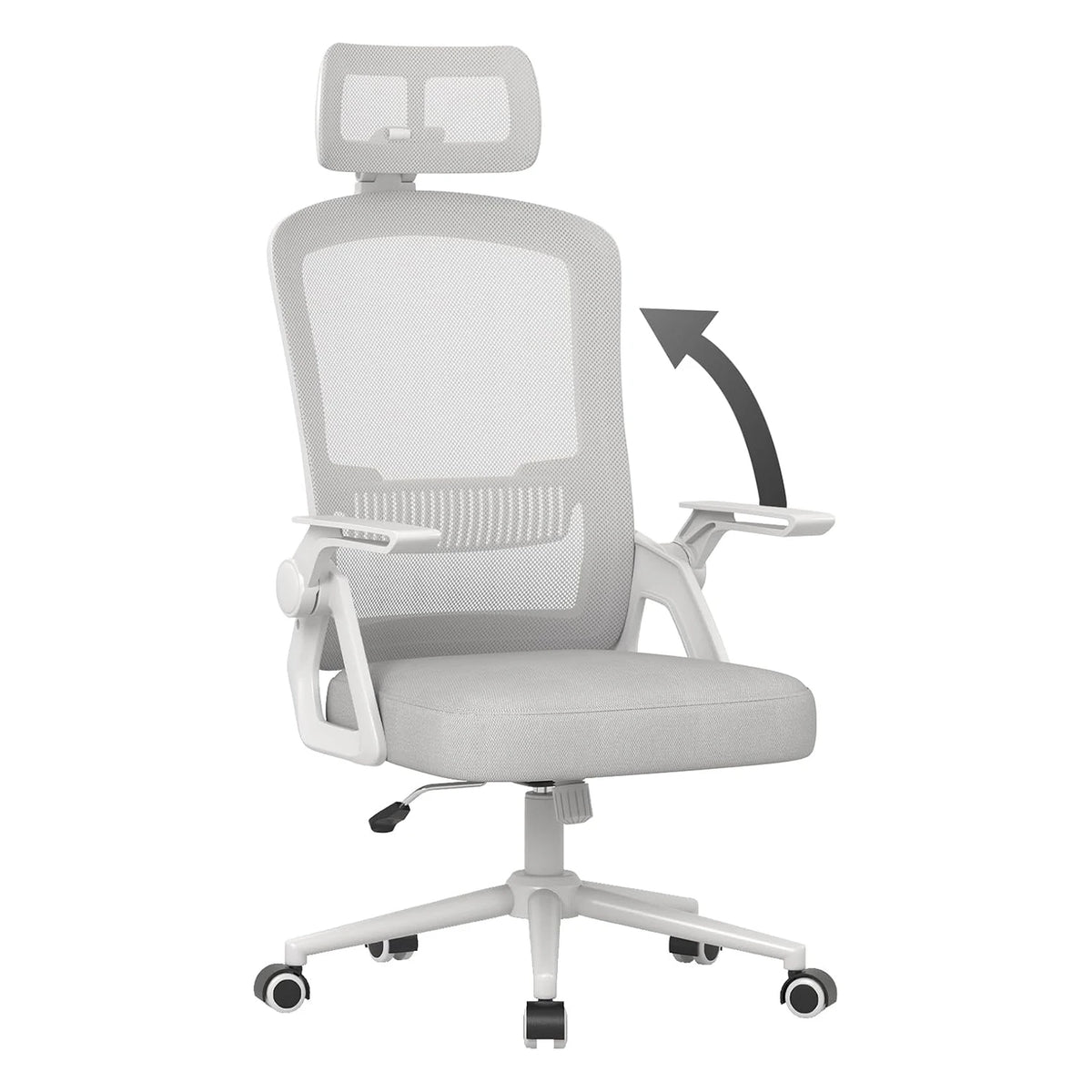 Relève Assise, coloris Gris clair, sur fond blanc